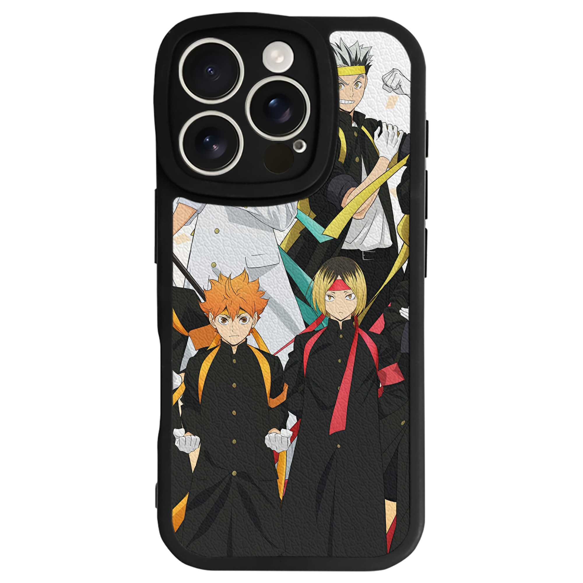 （画像用） ハイキュー!! Haikyu!! 【iPhone 16シリーズ対応】シリコンスマホケース（レザー調） 材質：シリコン